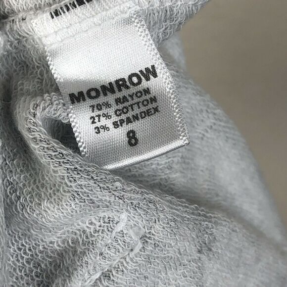 NEW Monrow Snake Print Long Sleeve Lightweight Full Zip Hoodie Womens 8 - Picture 8 of 10